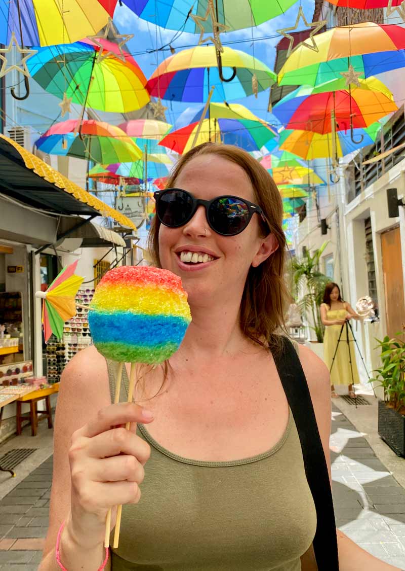 Rainbow ice, Georgetown, Penang