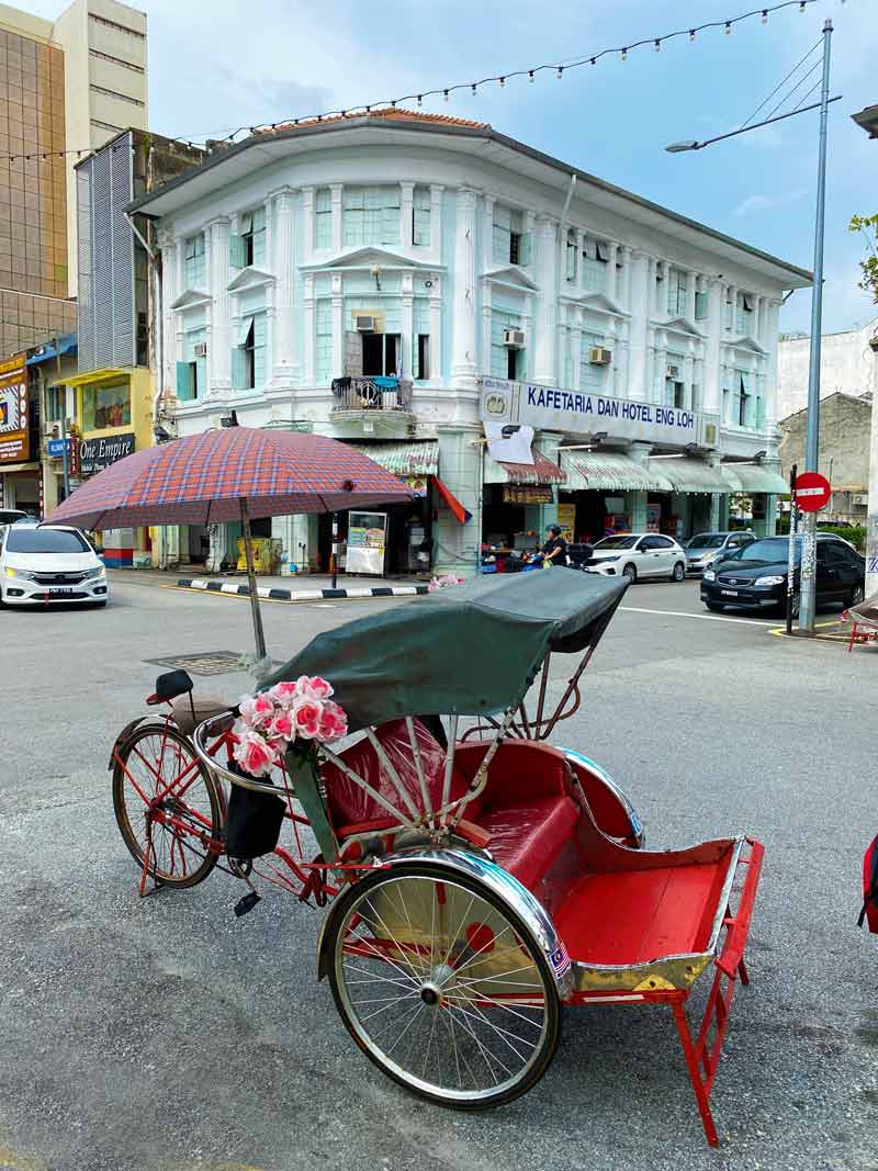 Trishaw in Penang, Malaysia