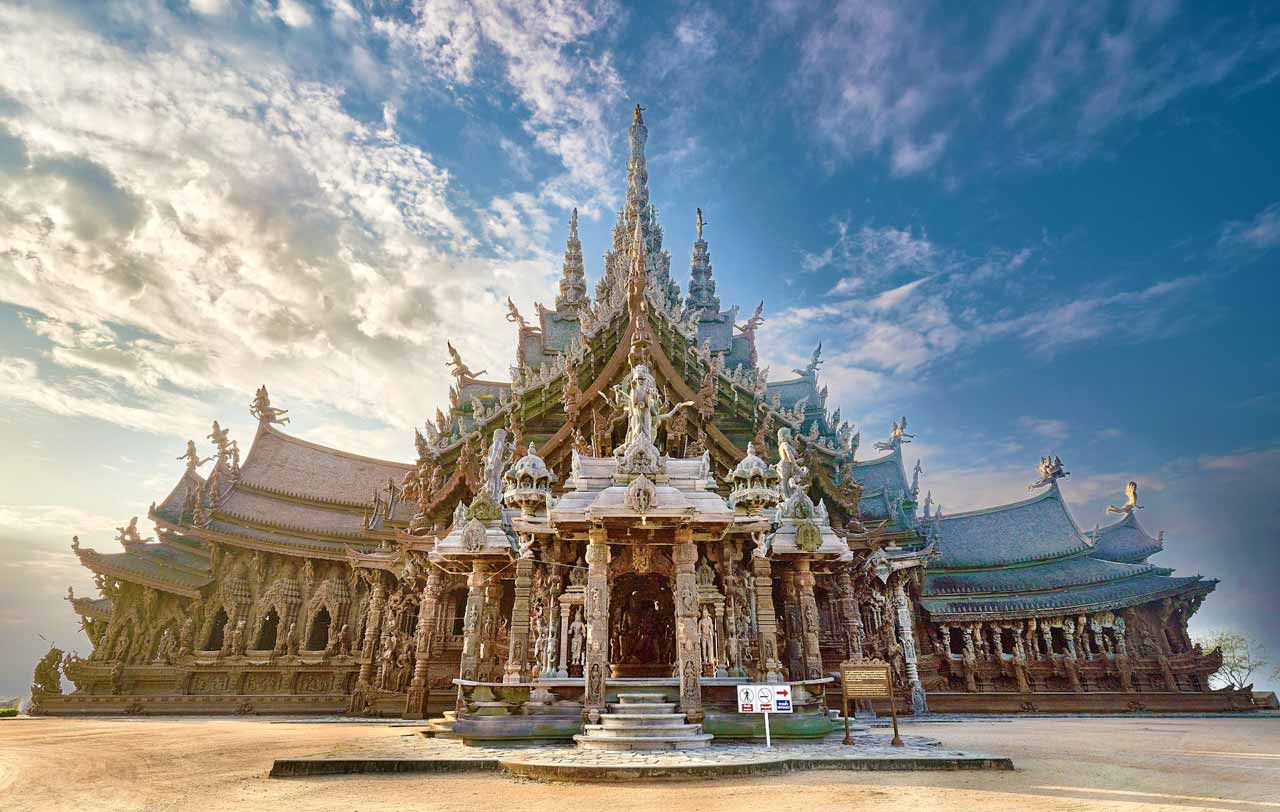 Sanctuary of Truth museum in Pattaya, Thailand