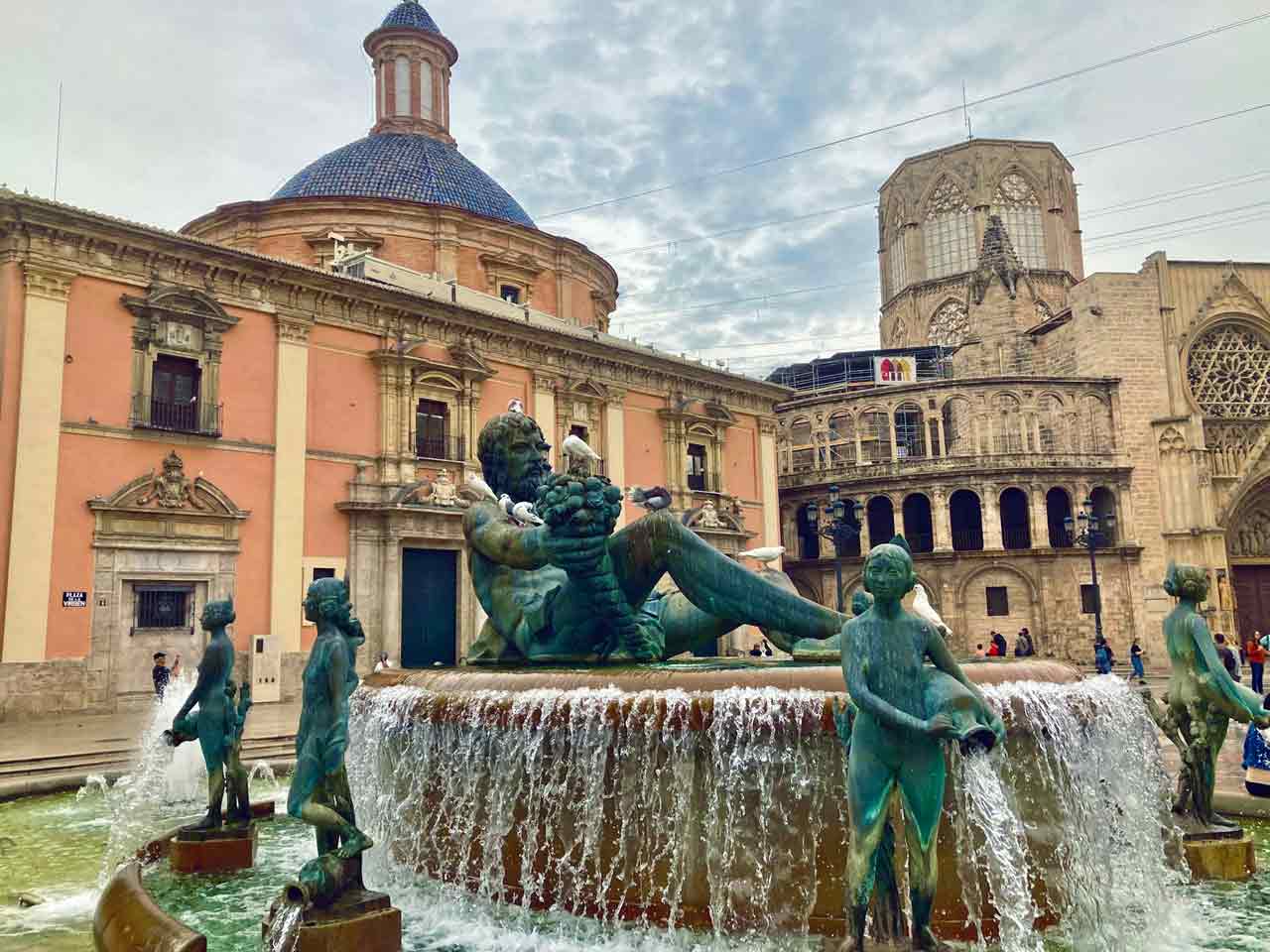 turia fountain valencia spain 