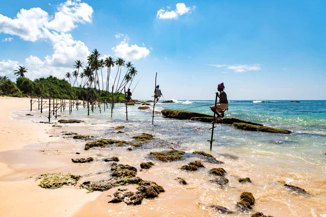 stilt fishermen in sri lanka