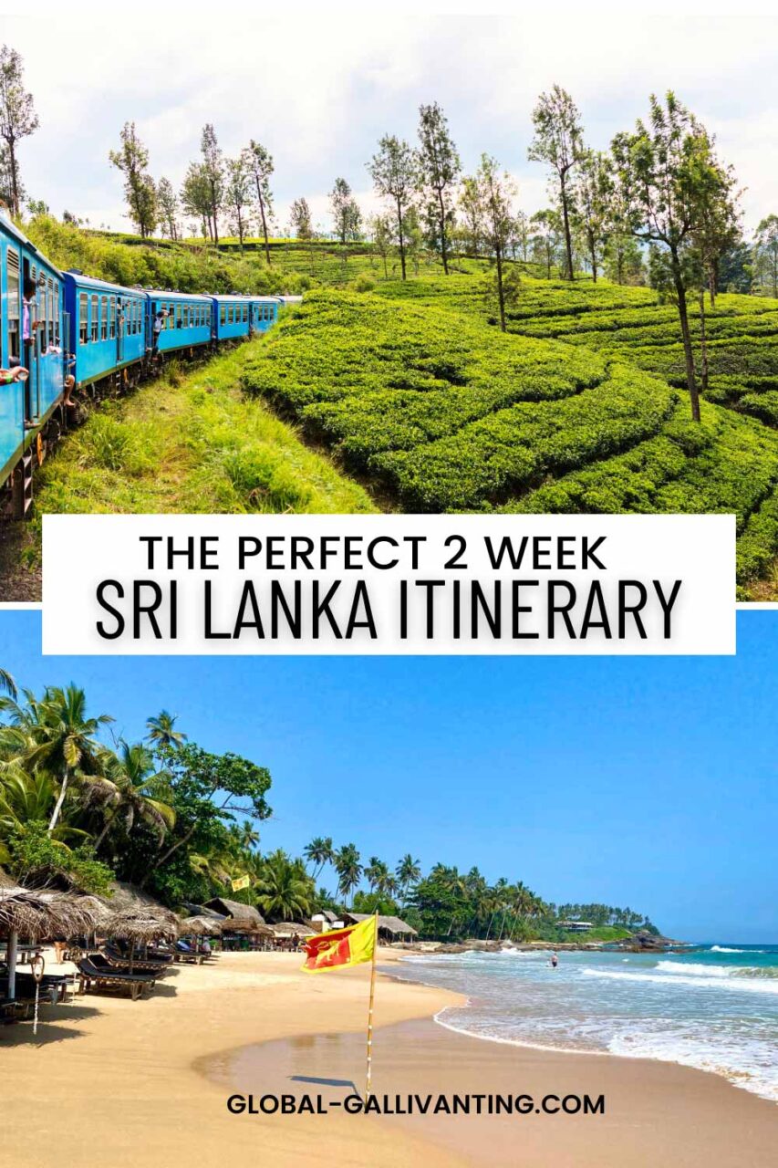 the perfect 2 week sri lanka itinerary pin