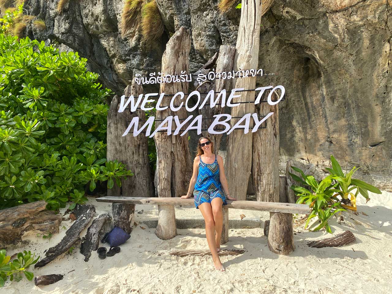 welcome to maya bay sign koh phi phi