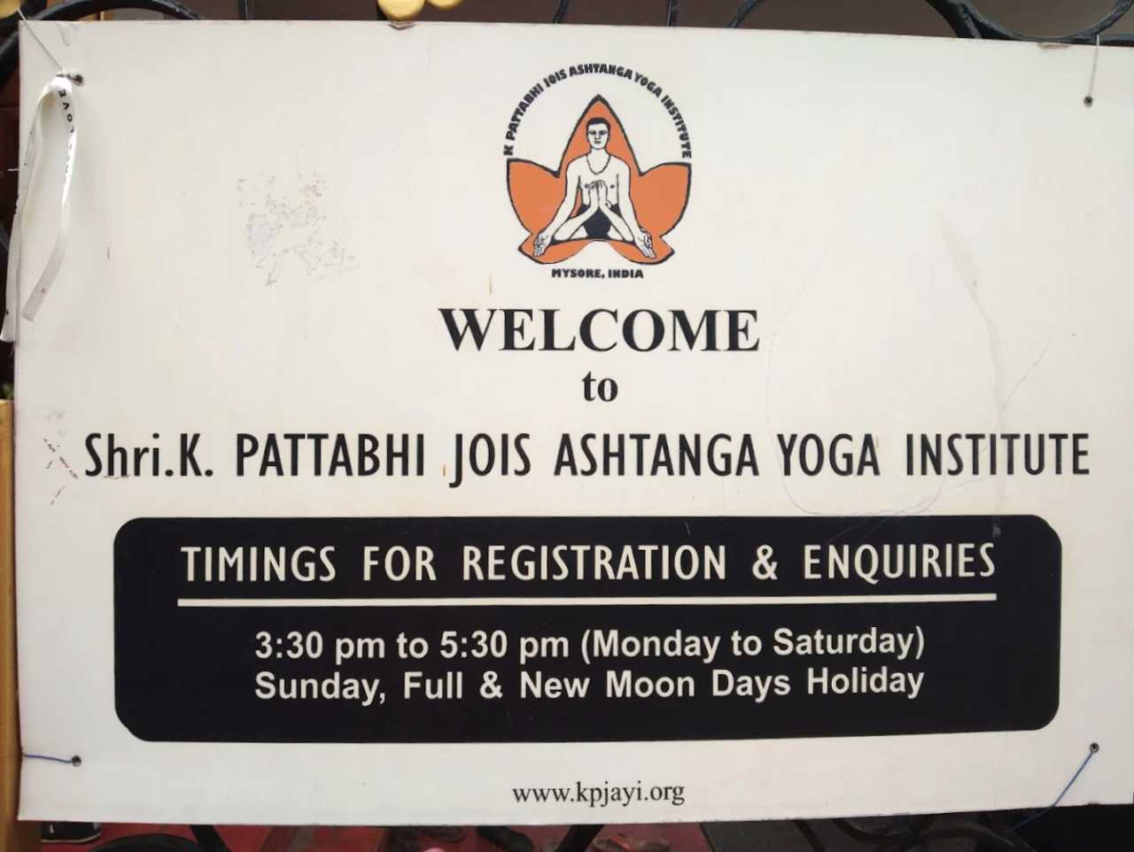 K Pattabhi Jois Ashtanga Yoga Institute