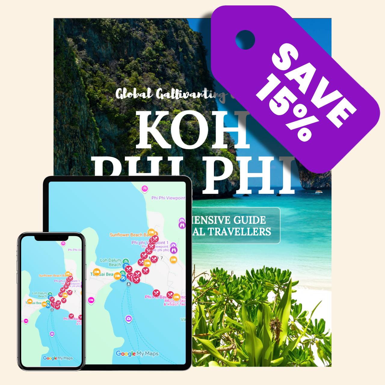 Koh Phi Phi Bundle (Guidebook + Map)